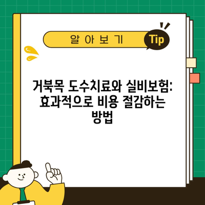 거북목 도수치료와 실비보험: 효과적으로 비용 절감하는 방법