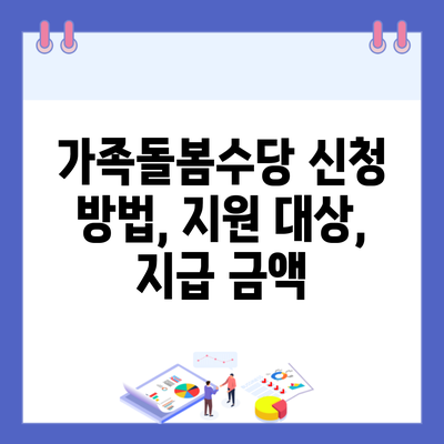 가족돌봄수당 신청 방법, 지원 대상, 지급 금액