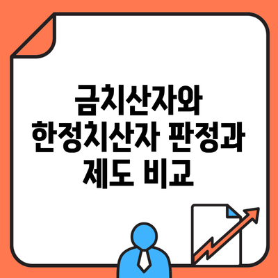 금치산자와 한정치산자 판정과 제도 비교