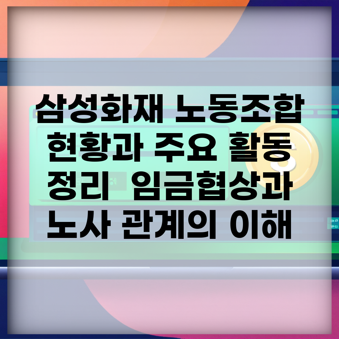 삼성화재 노동조합 현황과 주요 활동 정리 | 임금협상과 노사 관계의 이해