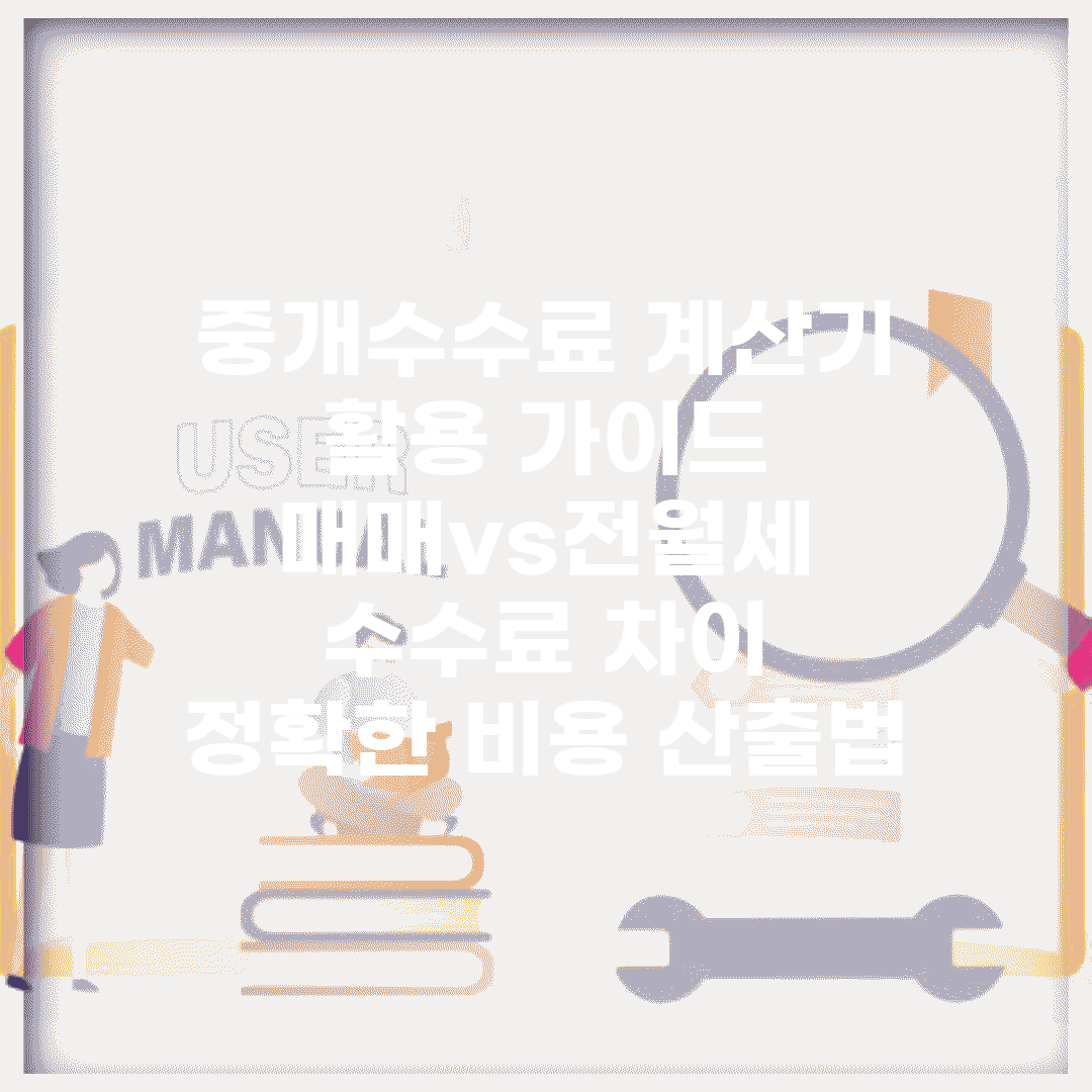 중개수수료 계산기 활용 가이드 | 매매vs전월세 수수료 차이 | 정확한 비용 산출법