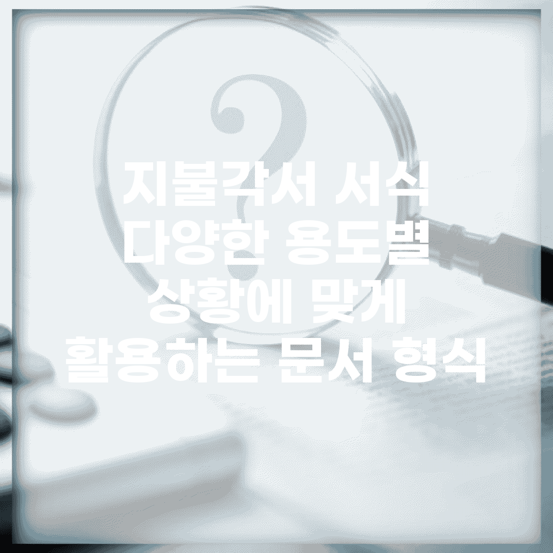 지불각서 서식 다양한 용도별 | 상황에 맞게 활용하는 문서 형식