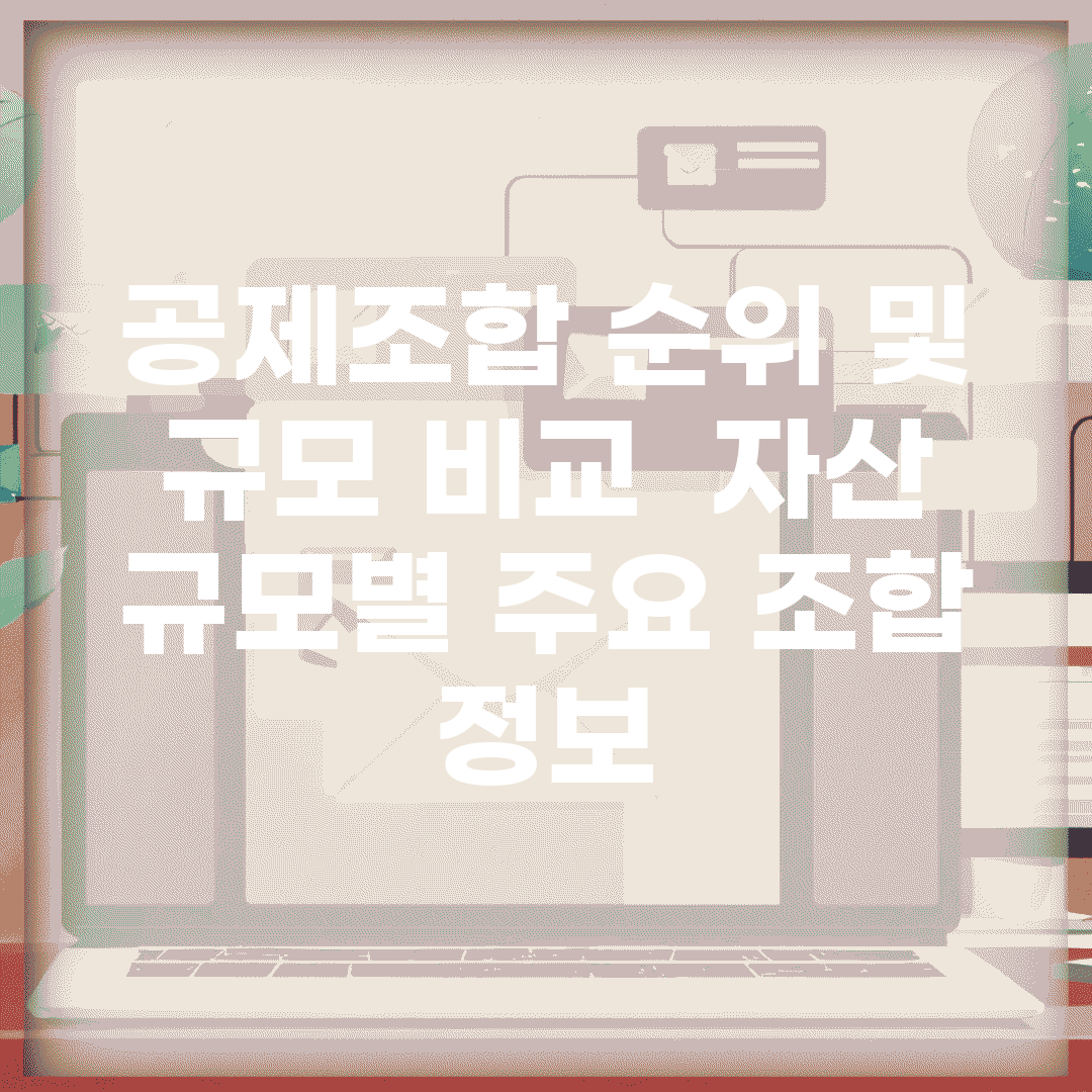 공제조합 순위 및 규모 비교 | 자산 규모별 주요 조합 정보
