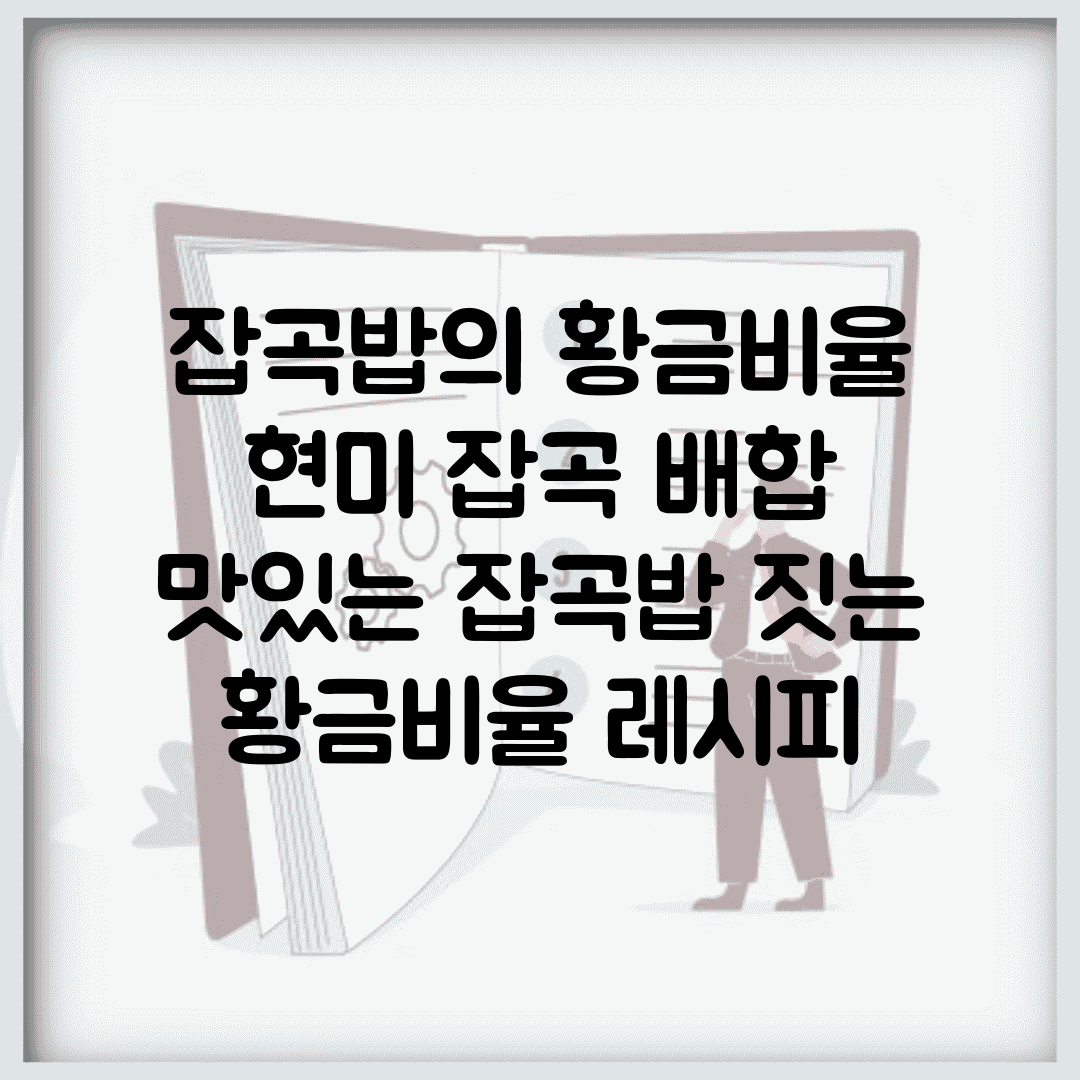잡곡밥의 황금비율 현미 잡곡 배합 | 맛있는 잡곡밥 짓는 황금비율 레시피