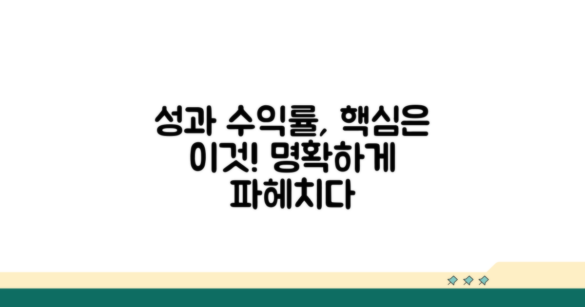 성과 기반 수익률, 핵심은 무엇인가
