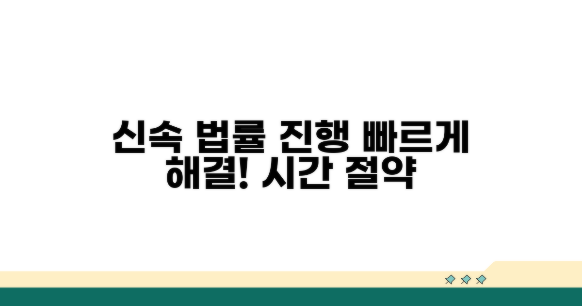 법적 절차, 신속하게 진행하기