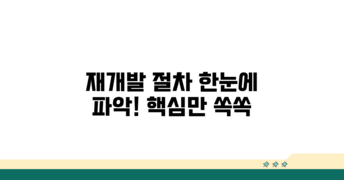 재개발 절차 한눈에 보기