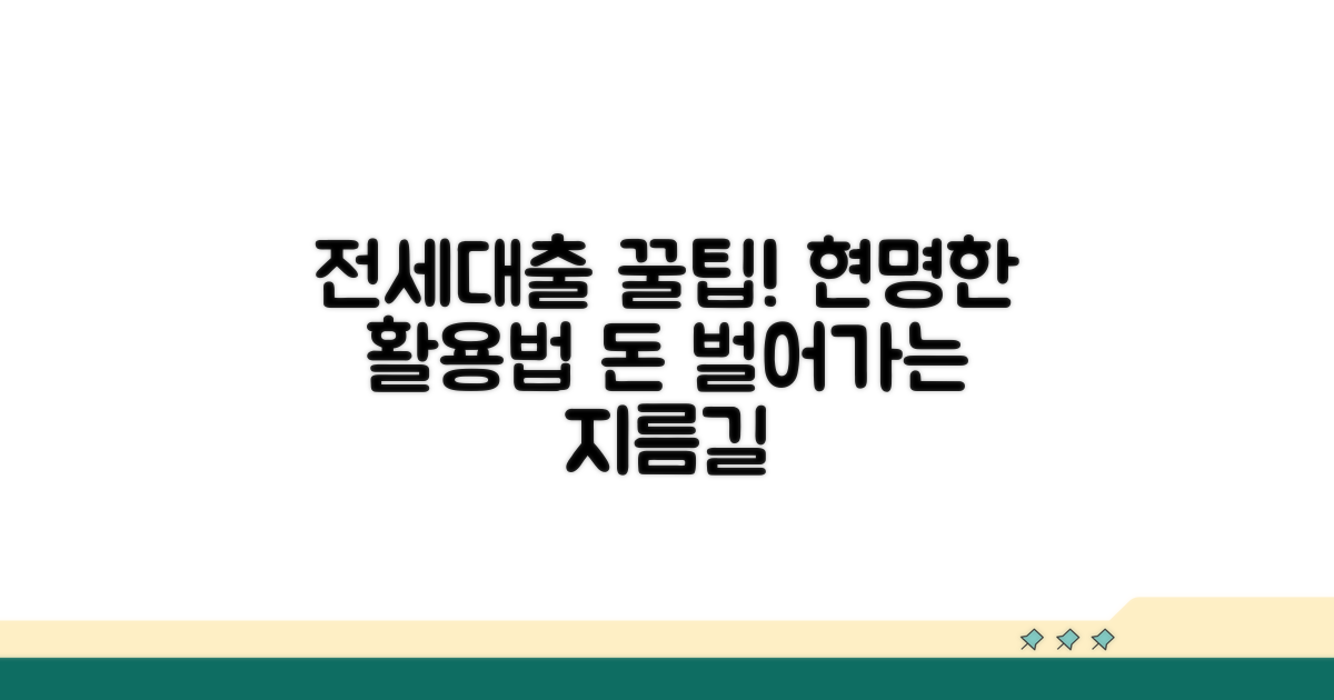 현명한 전세대출 활용 꿀팁