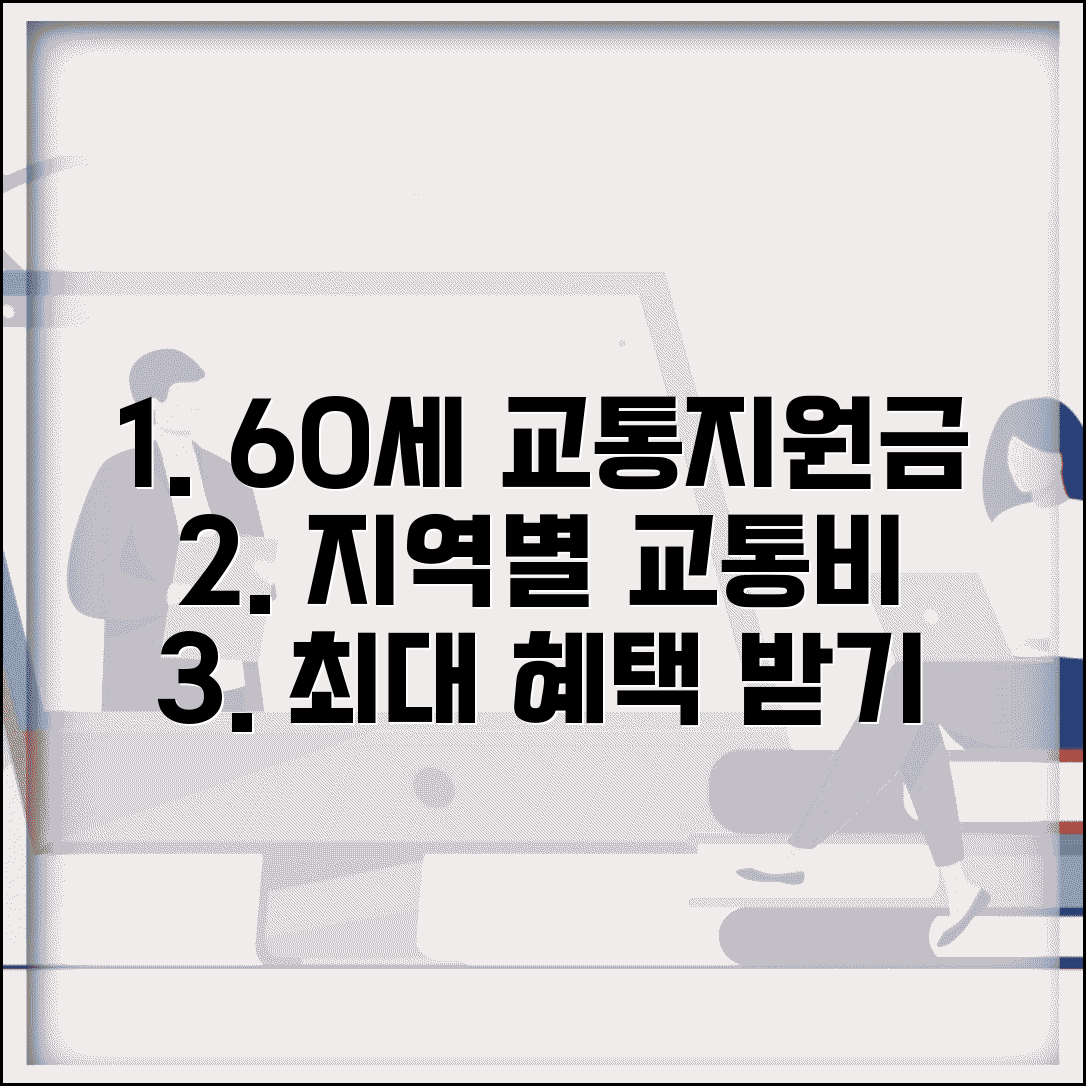60세 이상 교통지원금 신청 | 지역별 교통비 지원 혜택