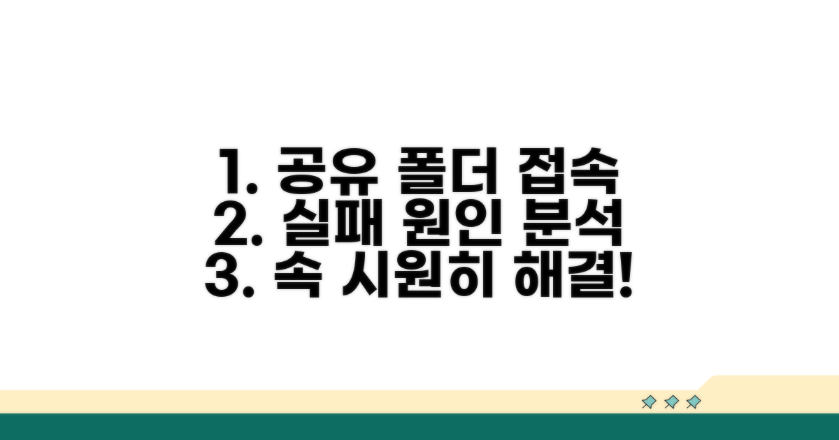 공유 폴더 접속 실패 원인 찾기