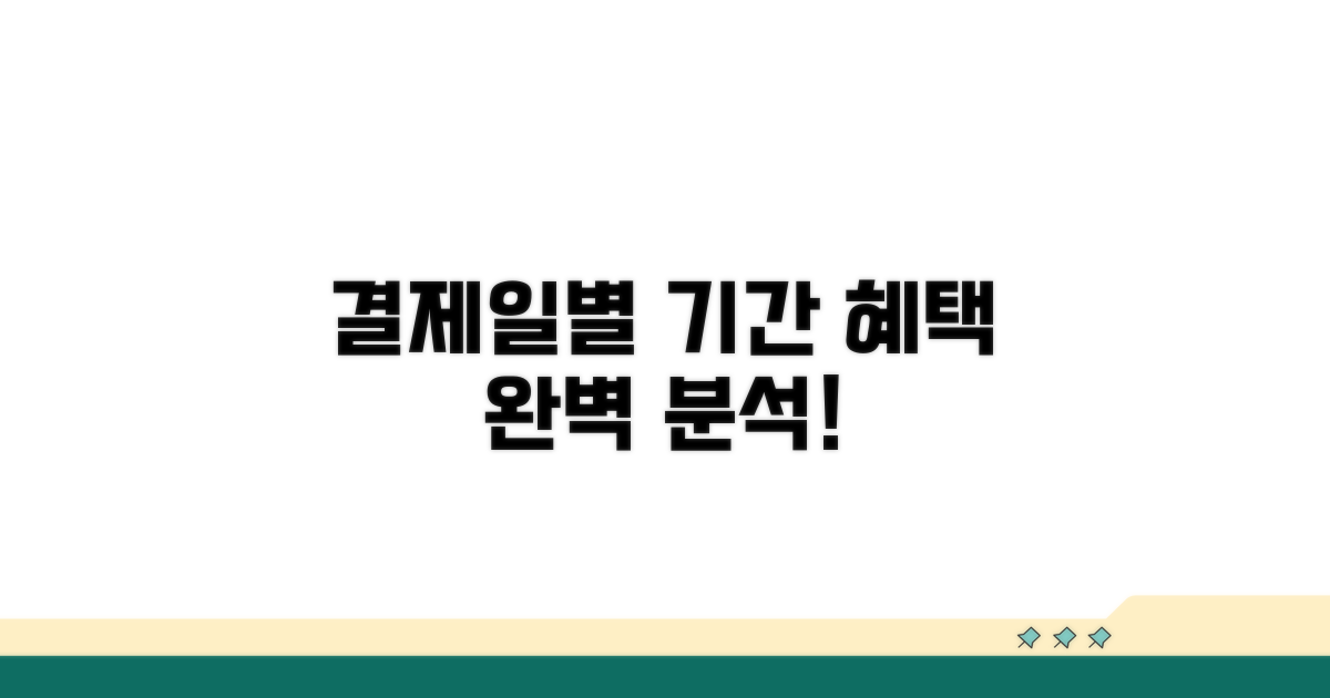 결제일별 사용기간 혜택 완벽 분석