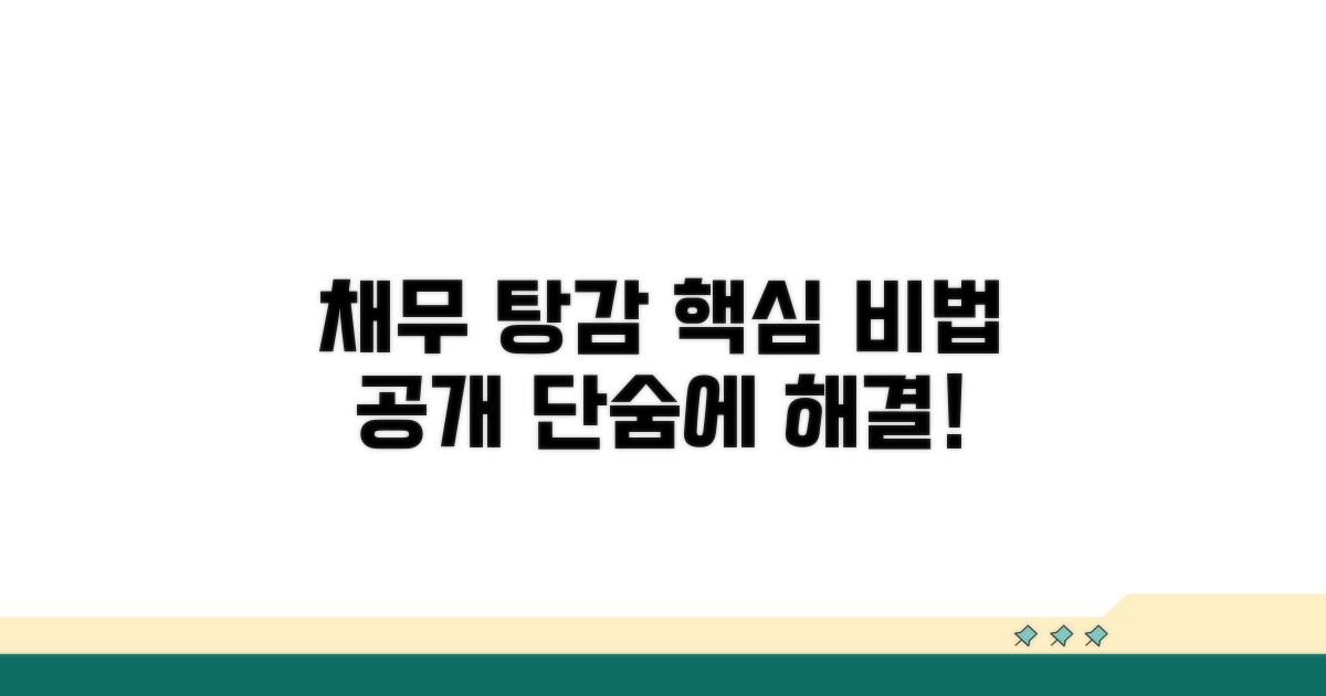 채무 탕감받는 핵심 노하우