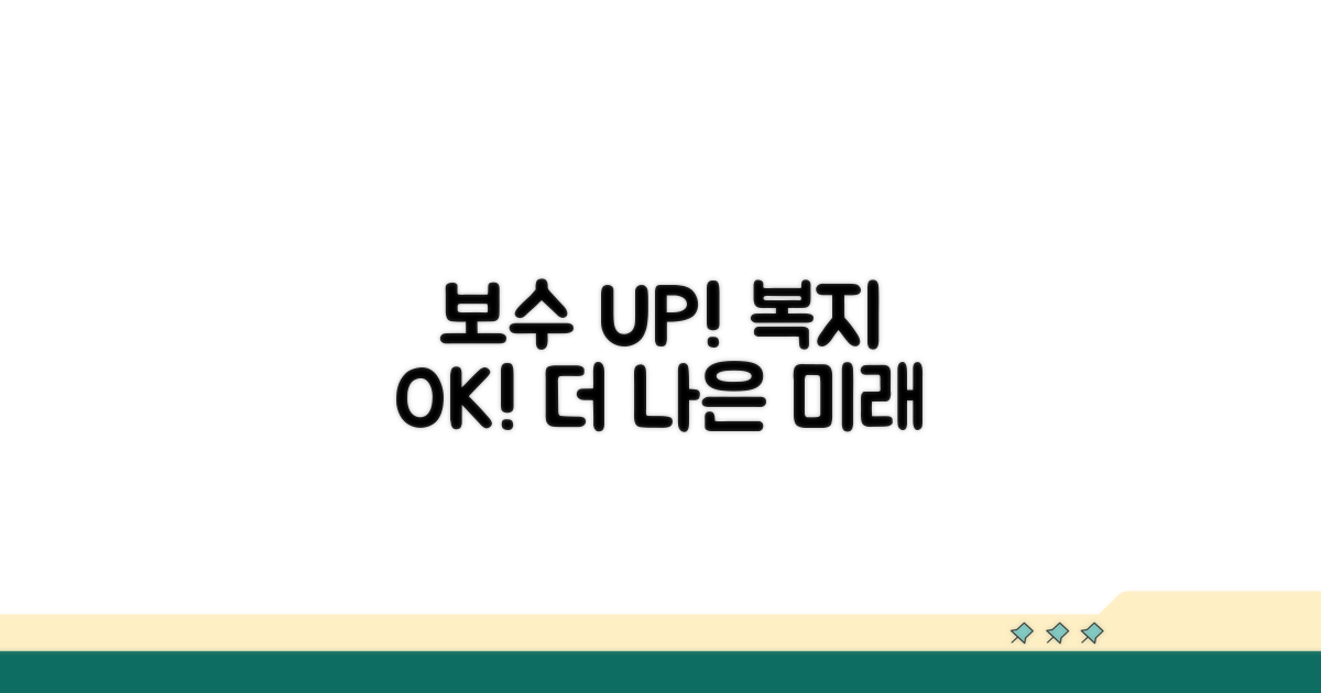 보수 인상 및 복지 확대 방안