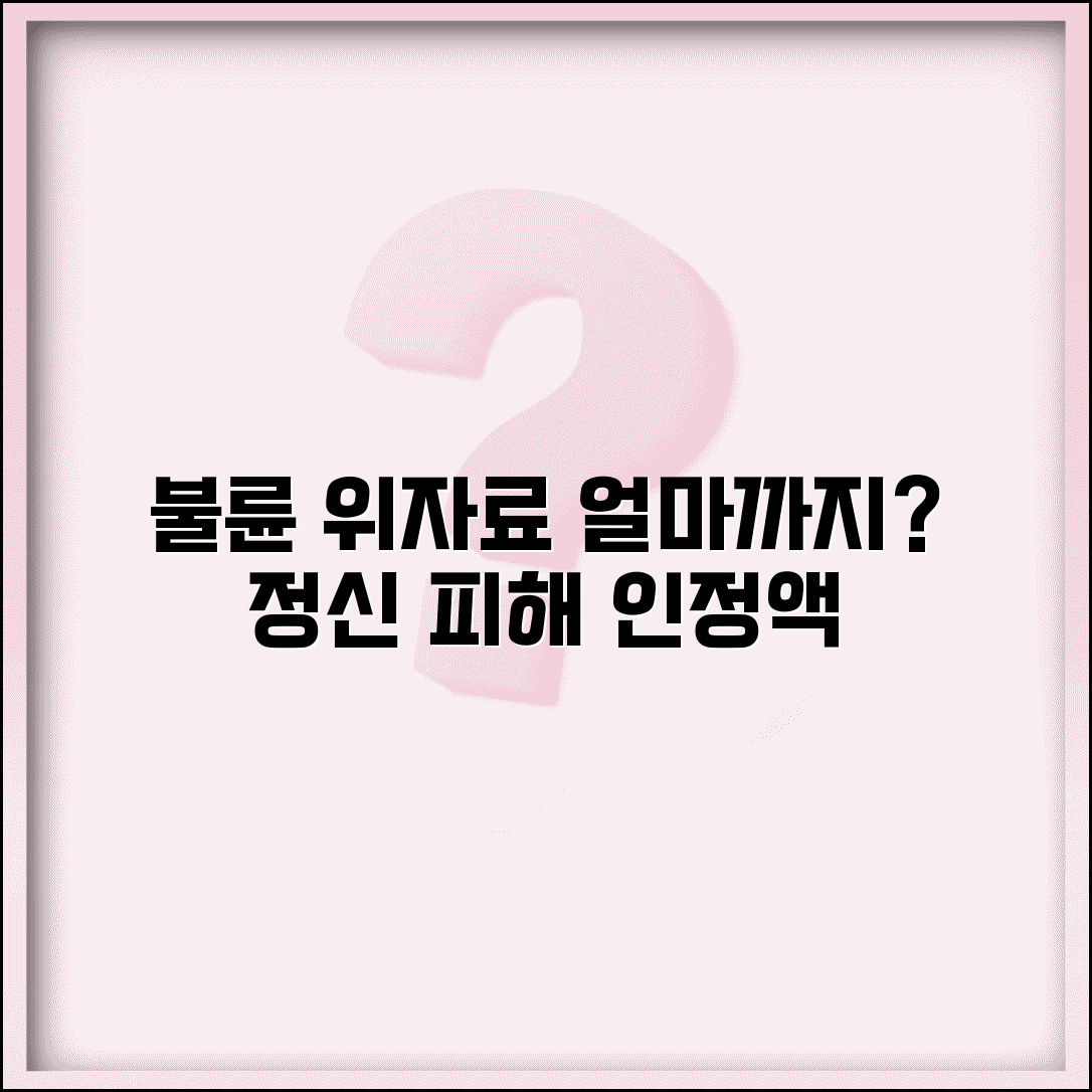 불륜 위자료 얼마까지 | 불륜으로 인한 정신적 피해 위자료 법원 인정 금액