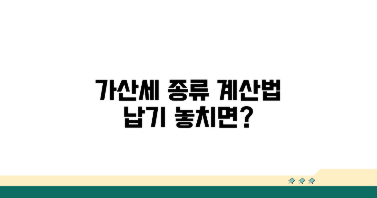 미납 시 가산세 종류와 계산법