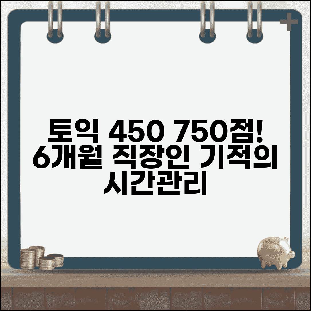 토익 450점에서 750점 6개월 계획 | 직장인 토익공부 시간관리
