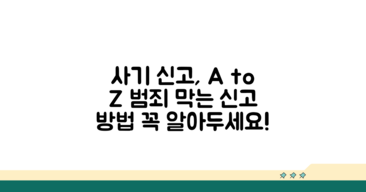 사기 신고 방법과 절차