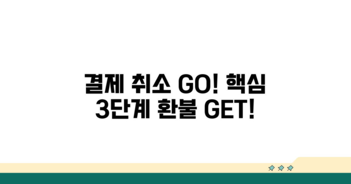 결제 취소 위한 핵심 단계