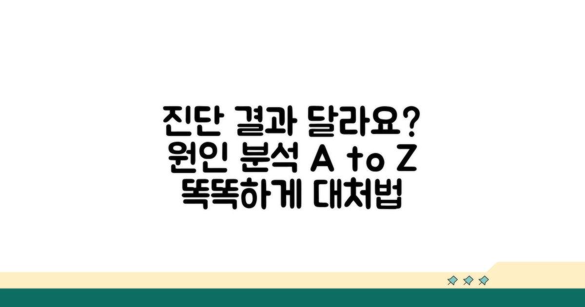 진단 결과 다를 때, 원인 분석하기