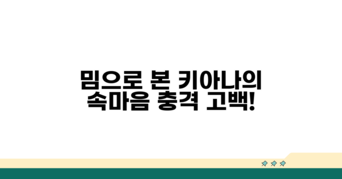 밈 문화로 보는 키아나의 진솔한 마음