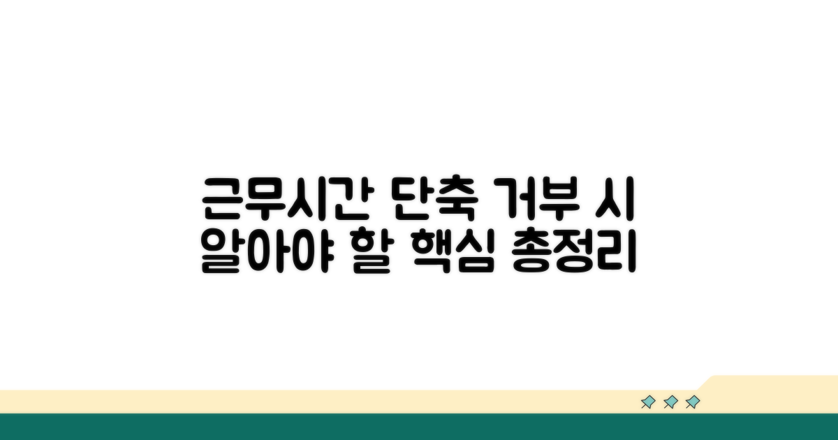 근로시간 단축 거부, 알아야 할 것들