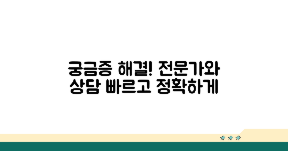 궁금한 점, 전문 상담사와 해결