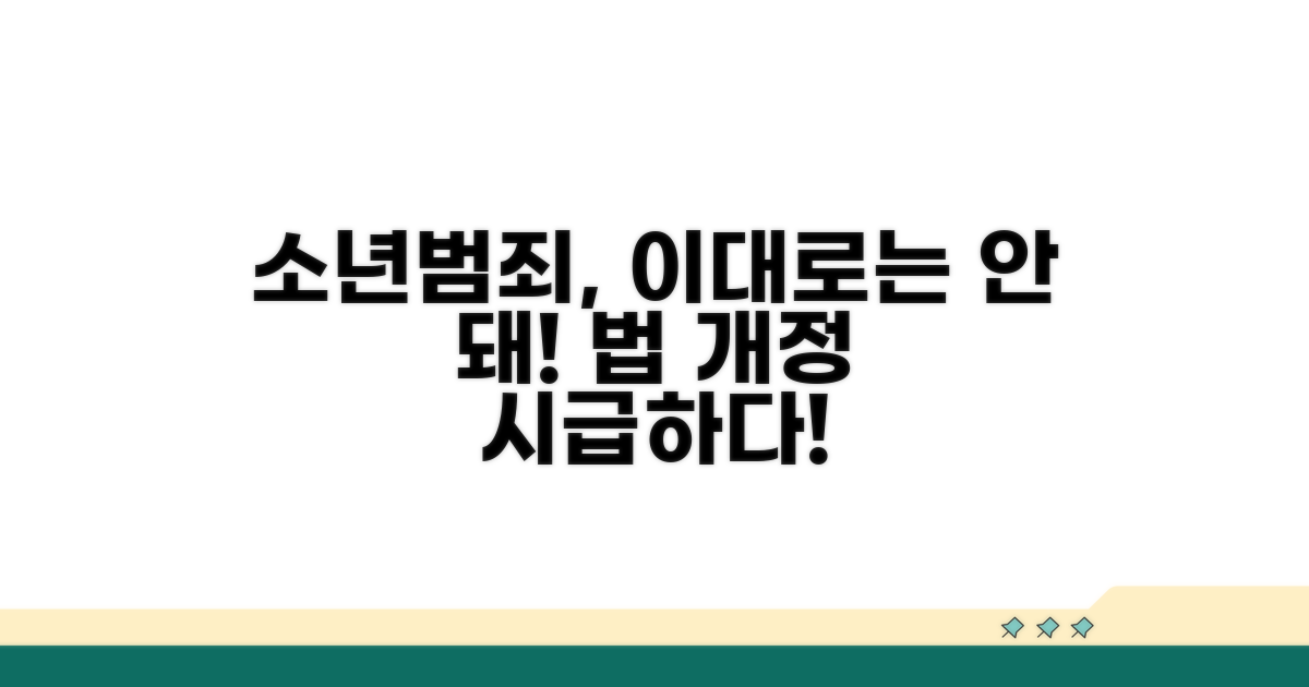 범죄 저연령화 시대, 법 개정 필요성