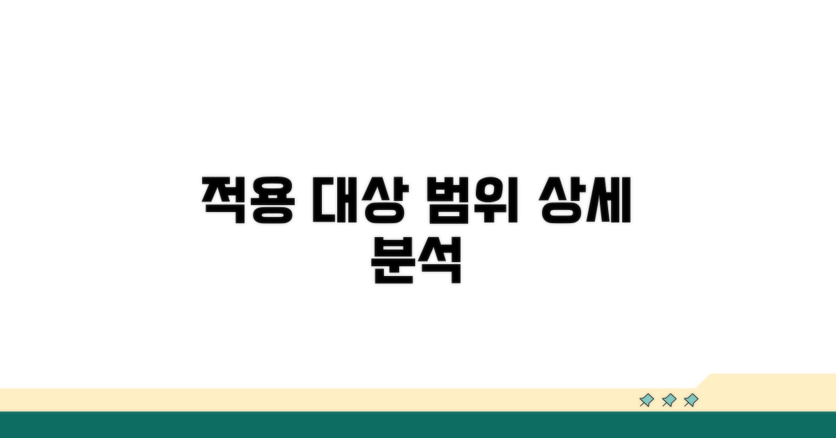 적용 대상과 범위 상세 분석
