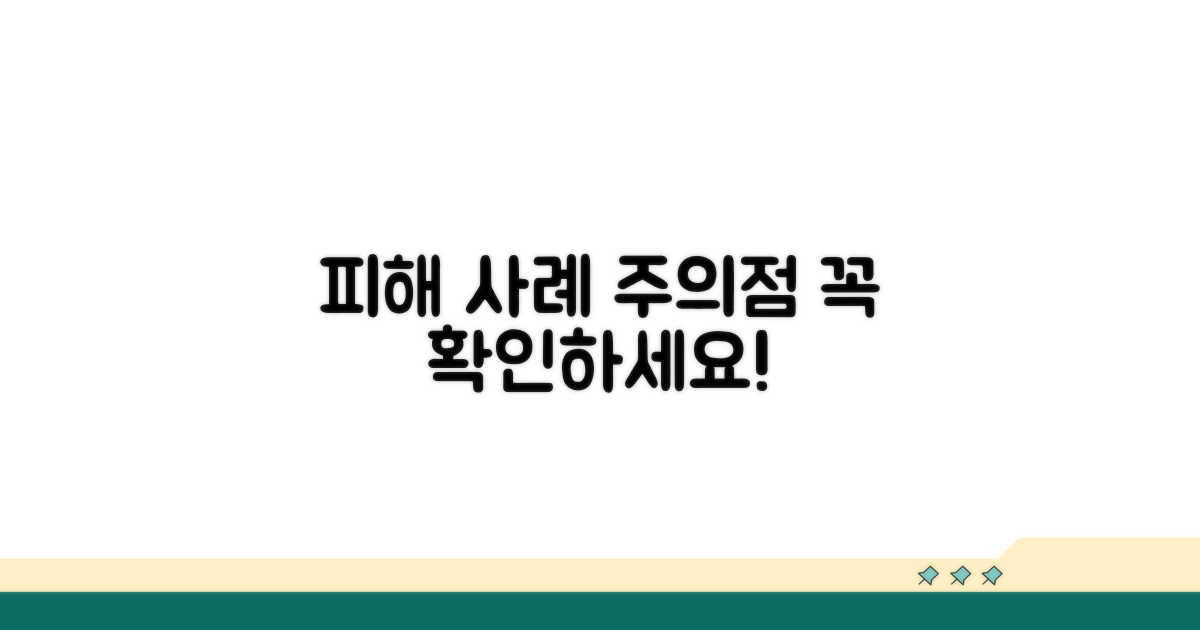 피해 사례와 주의할 점