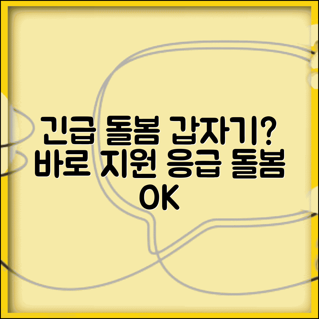 긴급돌봄서비스 응급 상황 지원 | 갑작스런 돌봄 공백 발생시 즉시 투입되는 응급 돌봄 서비스