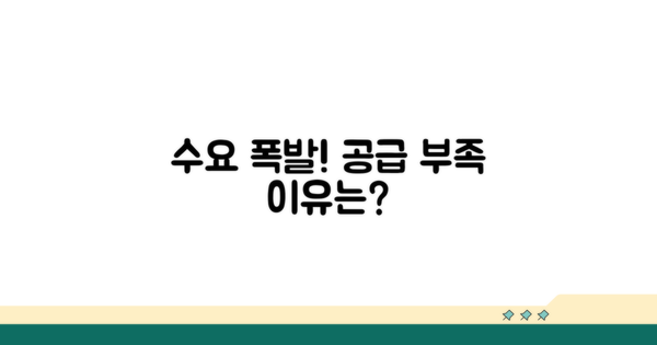수요 예측과 공급 부족 원인