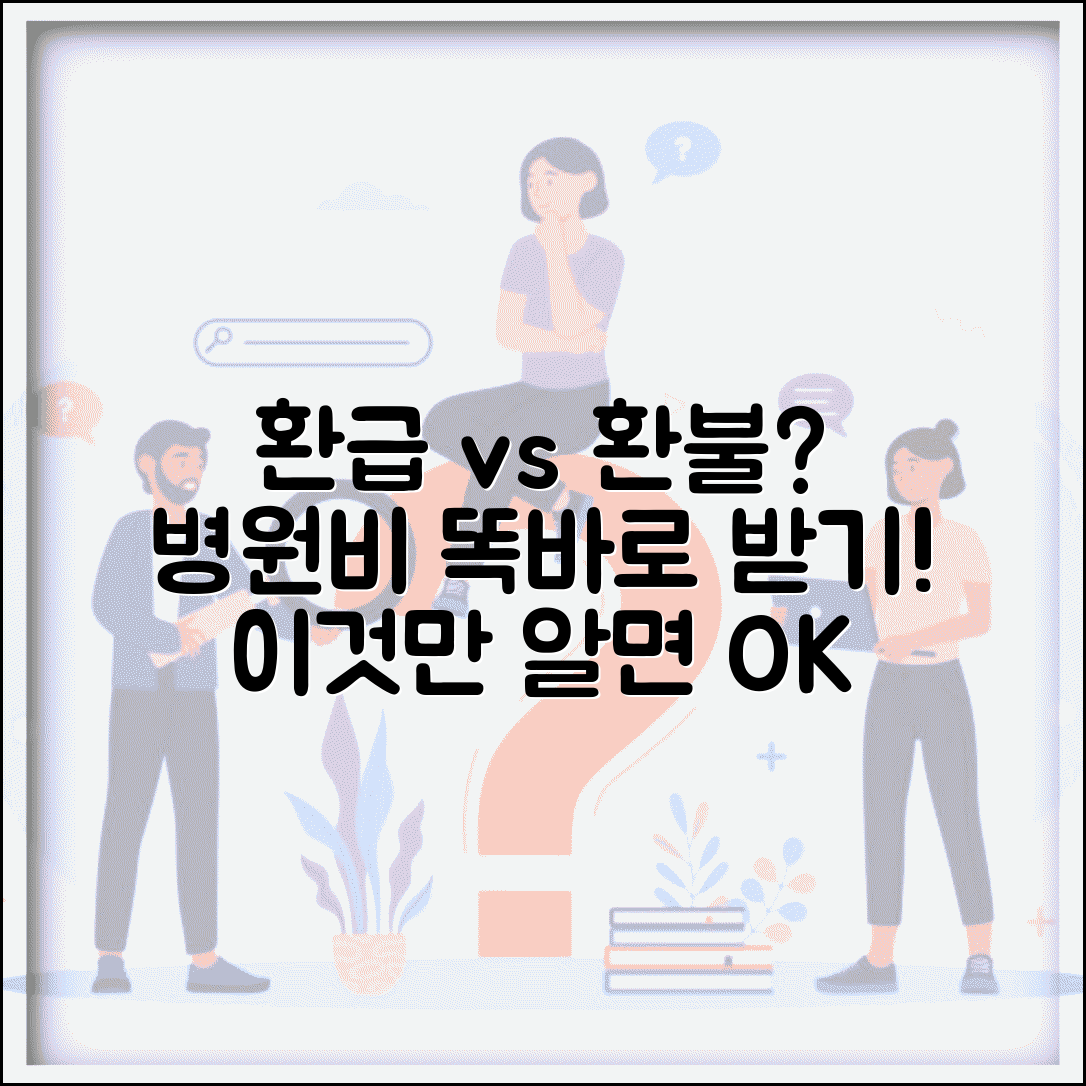 병원비 환불 vs 환급 차이점 | 의료비 돌려받기 구분하기