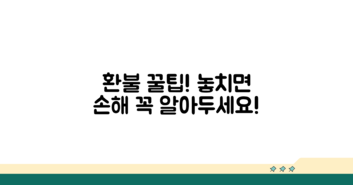 알아두면 유용한 환불 꿀팁