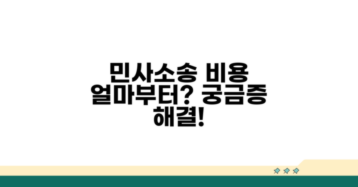 민사소송 변호사 비용, 얼마부터?