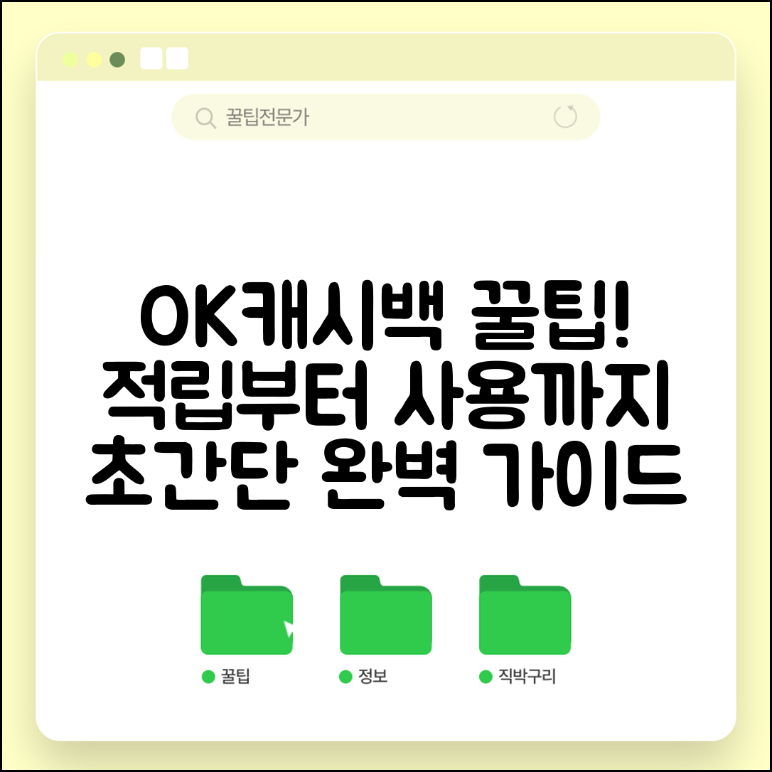 오케이캐시백 활용법 | OK캐시백 적립 사용 완벽가이드