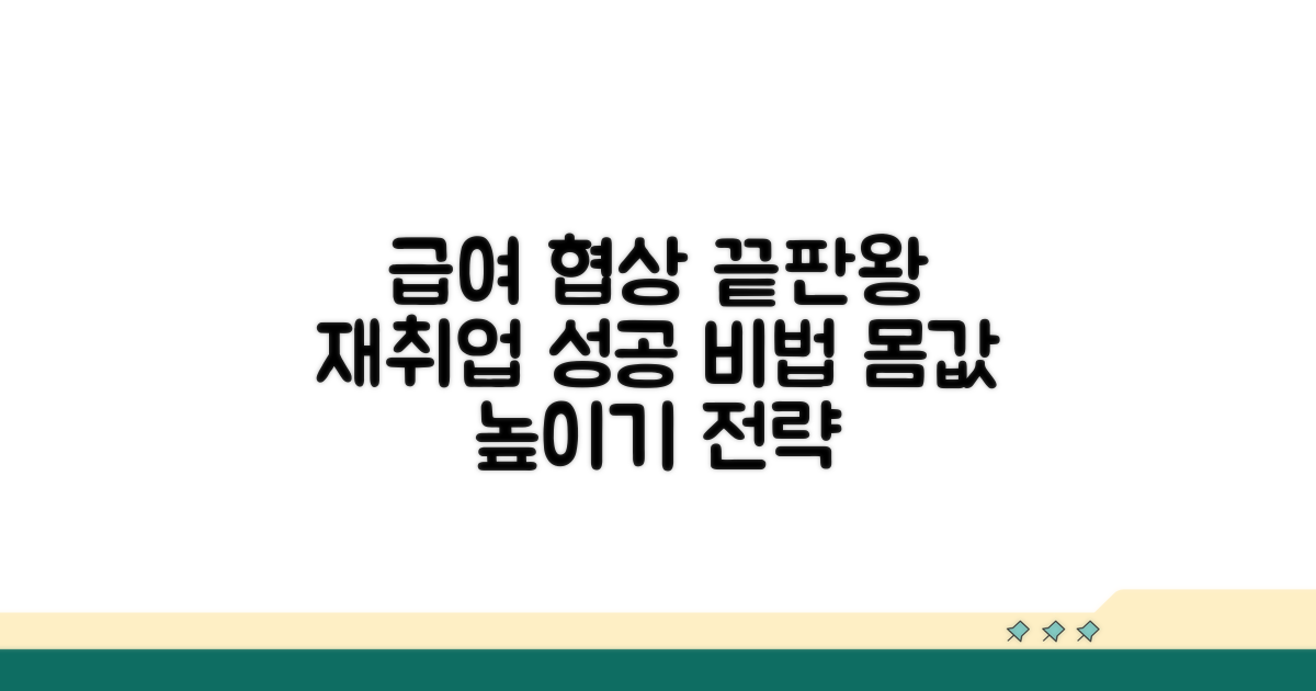 재취업 성공을 위한 급여 전략