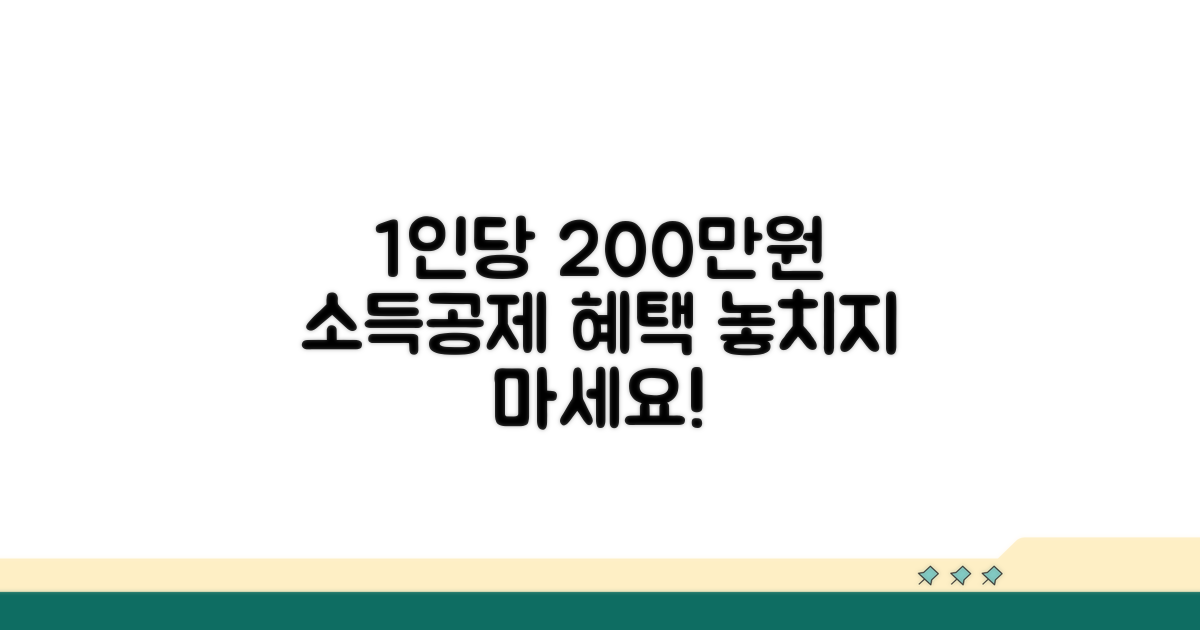 소득공제 혜택 1인당 200만원