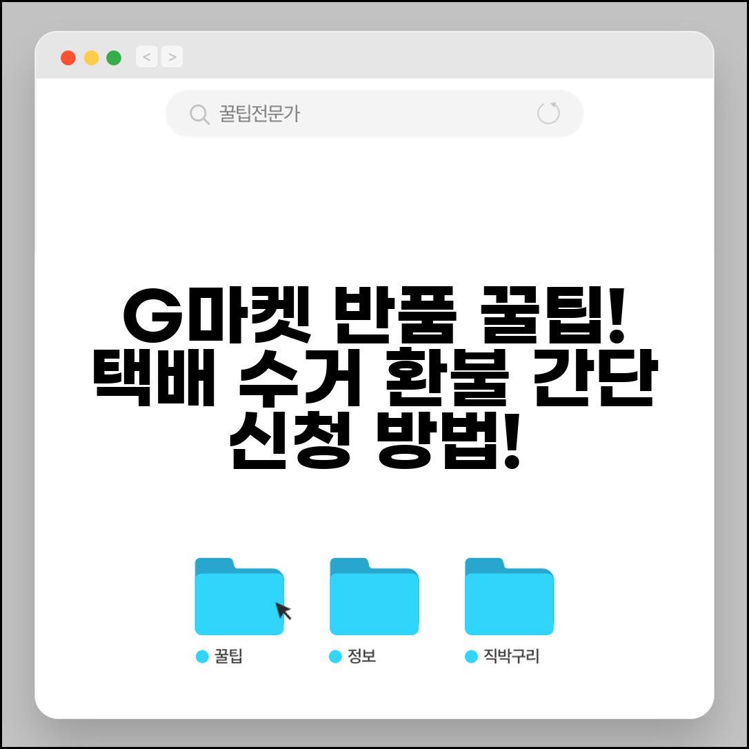 G마켓 반품 신청 방법 | G마켓 반품 택배 수거 환불