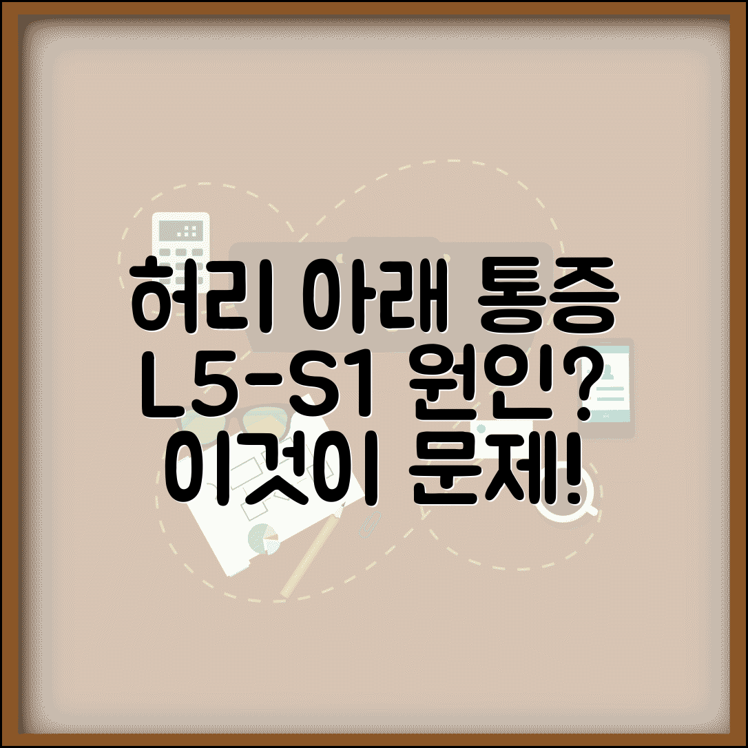 허리 아래쪽 통증 | 요추 5번 천추 1번 | 요천추부 통증 원인