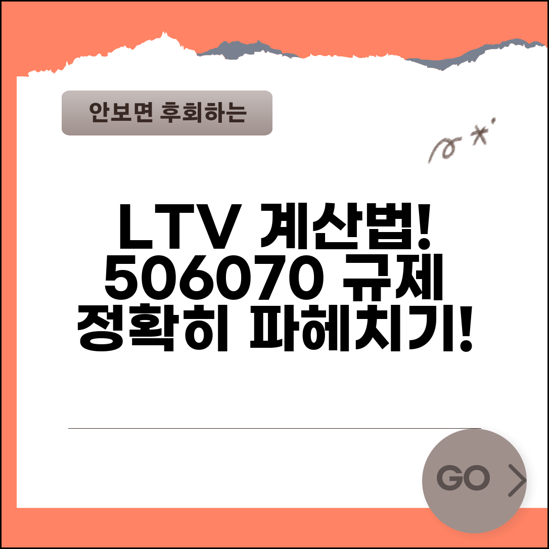 LTV 주택담보인정비율 계산 방법 기준 | LTV 규제 50% 60% 70% 차이