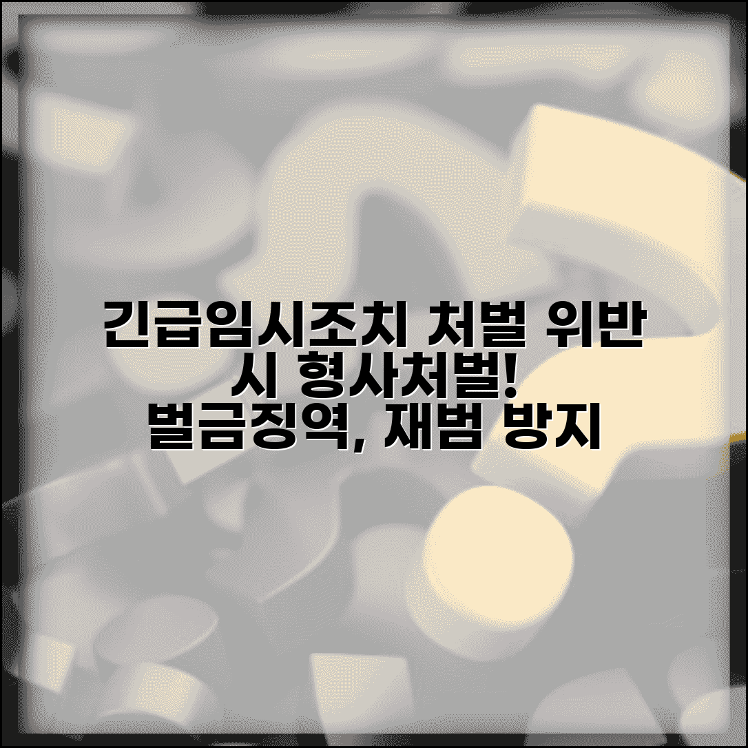 긴급임시조치 처벌 강화 | 위반시 형사처벌 | 벌금형 징역형 | 재범 방지 대책