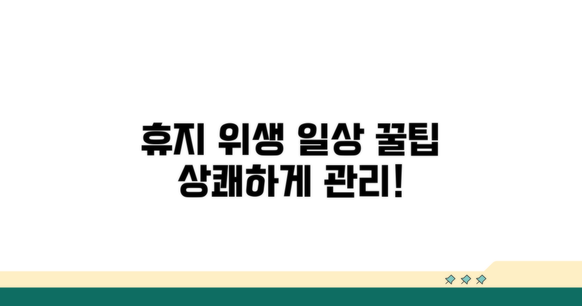 일상 속 휴지 위생 관리 꿀팁