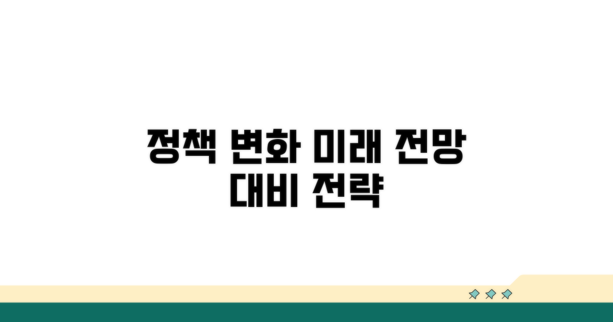 정책 변화, 향후 전망과 대비