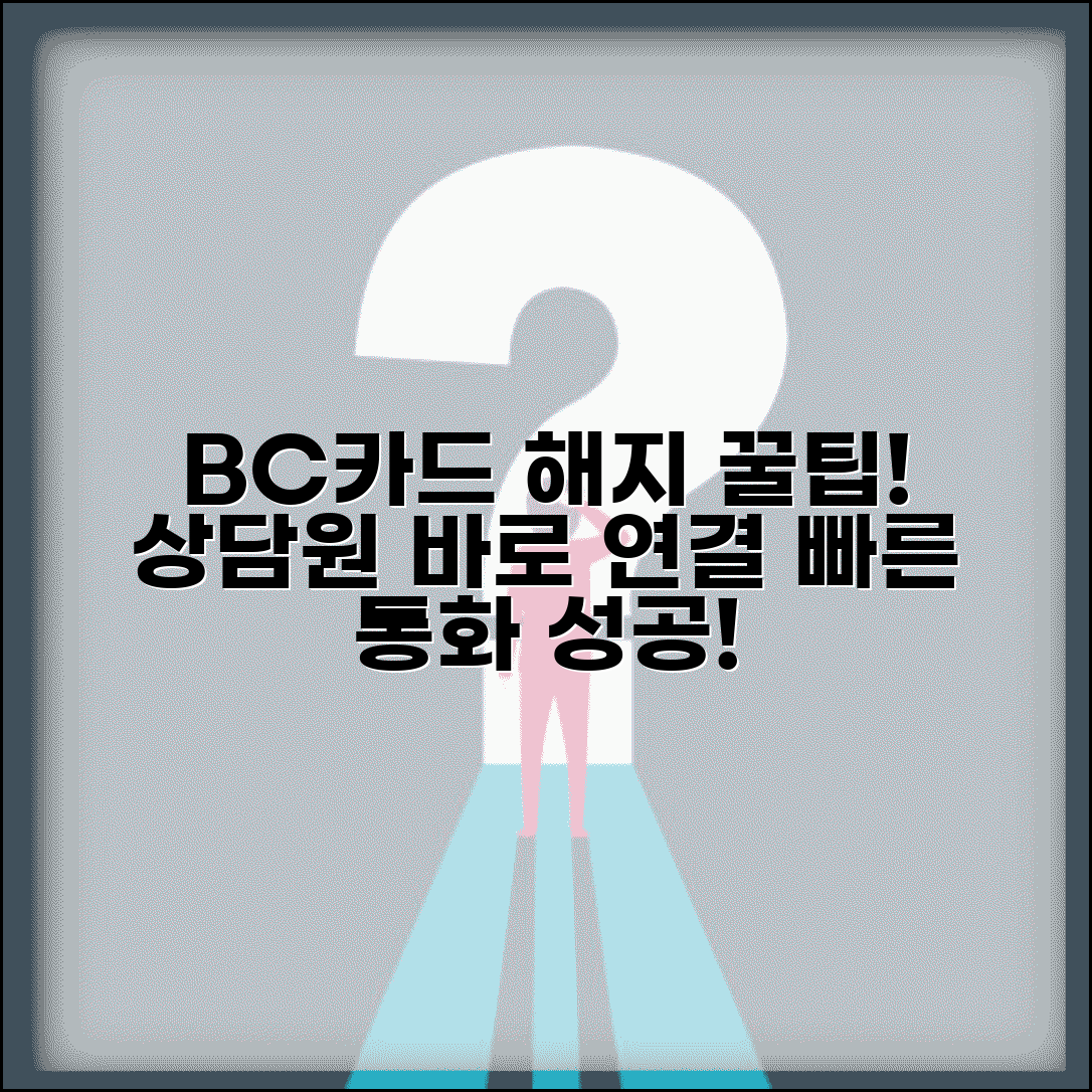 비씨카드 해지 고객센터 연결 꿀팁 | BC카드 상담원과 빠르게 통화하기