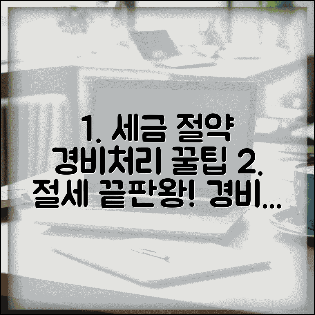경비처리 세금 절약 효과 | 경비처리로 세금 줄이는 방법