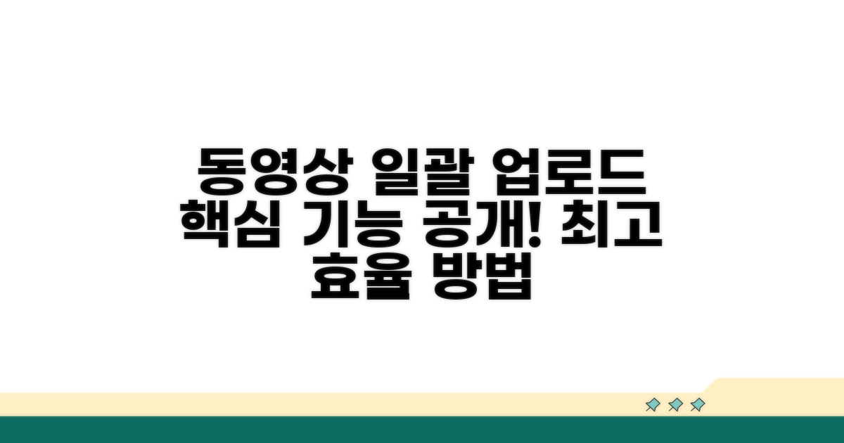 동영상 일괄 업로드 방법
