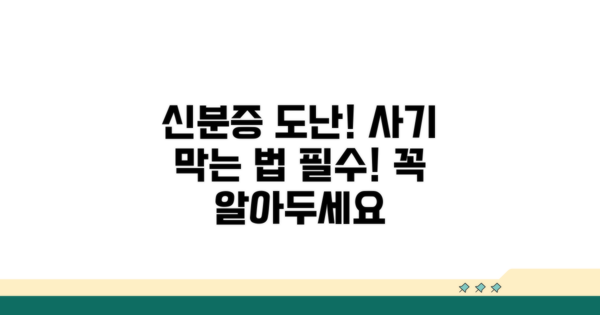 분실된 신분증 악용 사례와 예방책