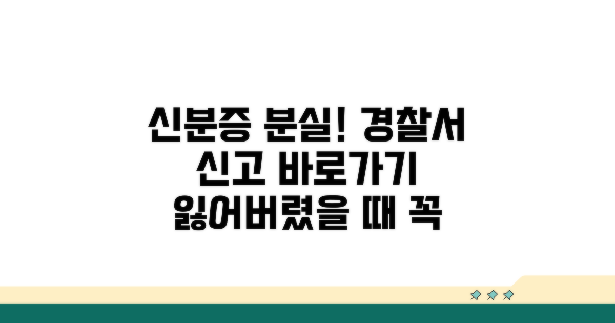 신분증 분실 시 경찰서 신고 방법