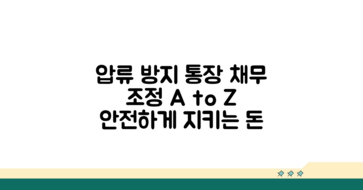 압류 방지 통장과 채무 조정 활용법