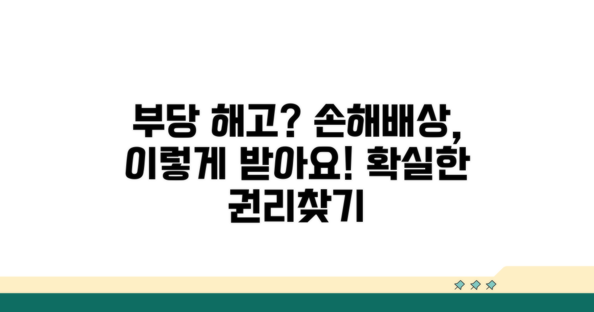 부당 해고 시 손해배상 청구 방법